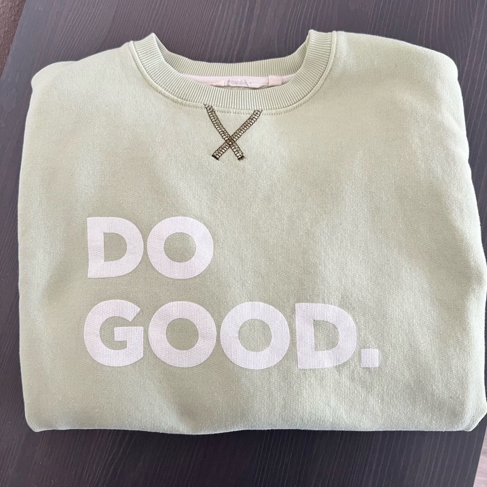 Mint Green Crew DO GOOD Sweater
